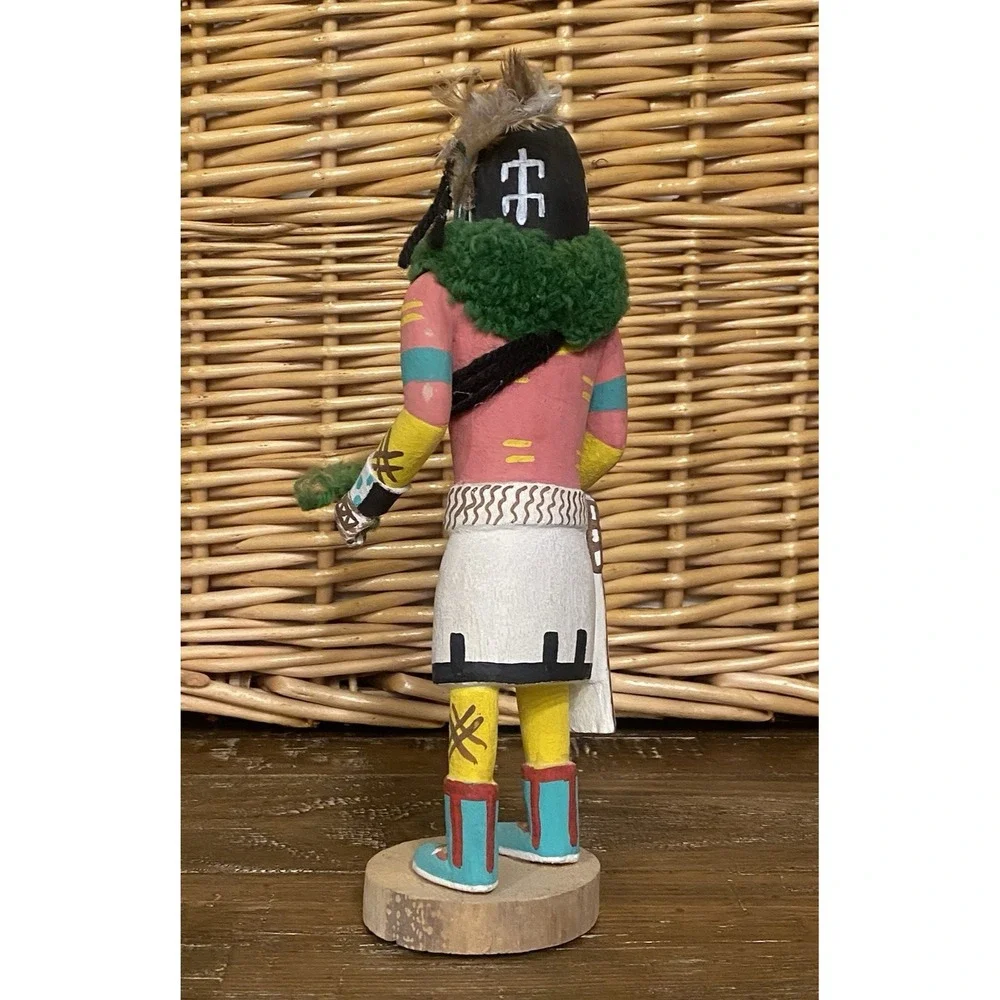 Hopi Kuwan Heheya Kachina Hand Painted Signed KY 11